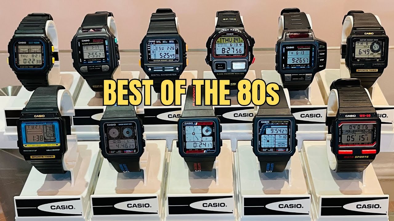 Best of the best - CASIO's of the 80s #casio #watch #vintage