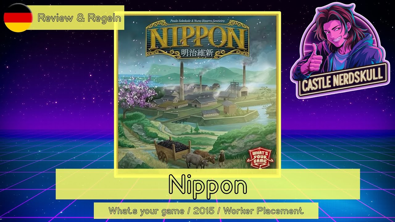 Nippon - Brettspiel Review & Regeln | Spaßiges Workerplacement mit trockenem Thema!