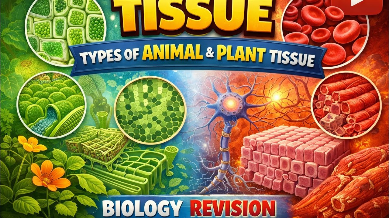 Tissue ( Types of Animal & Plant tissue ) // Biology Revision #ssccgl #biharsi #upsi #bpsc #sscexam 