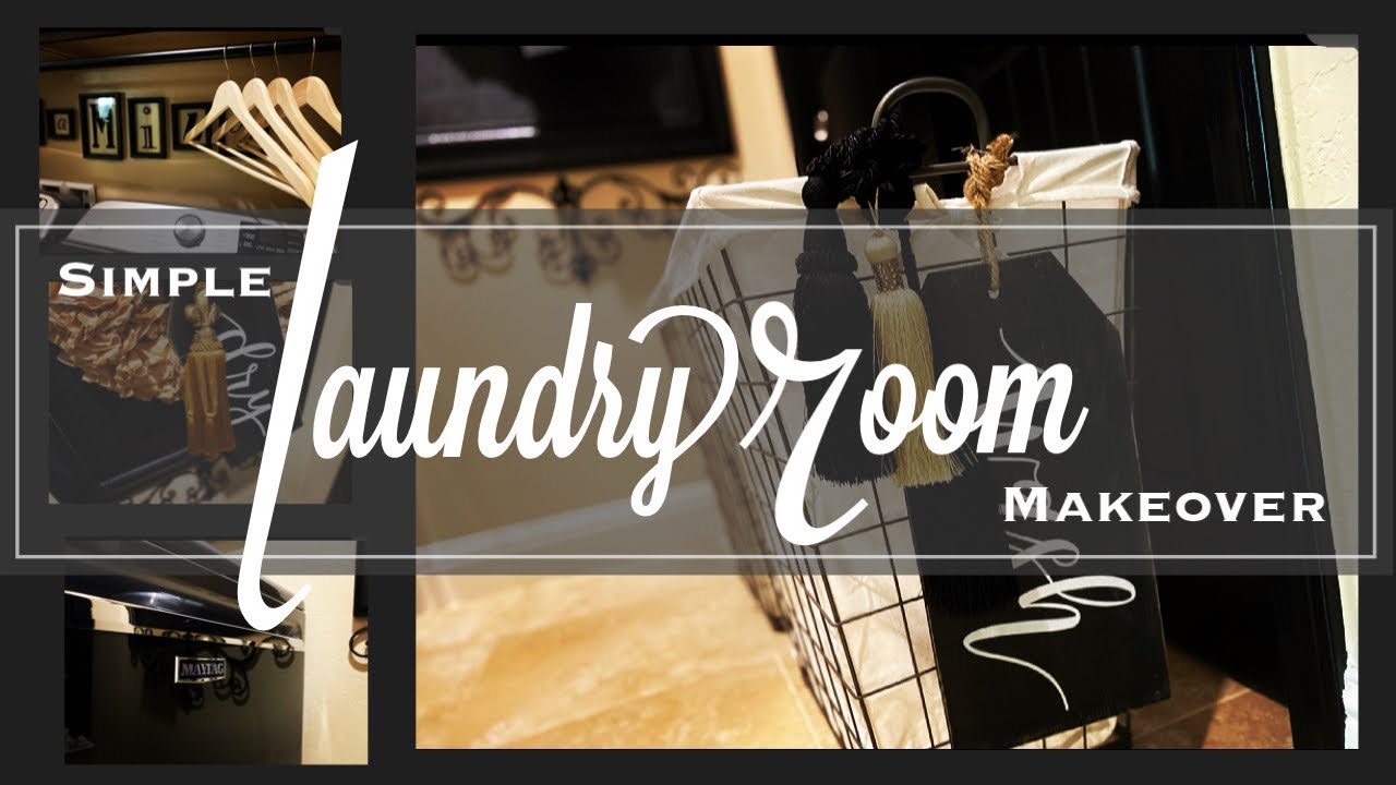 SIMPLE LAUNDRY ROOM MAKEOVER - Decorate With Me - Home Decor - Laundry Room Refresh