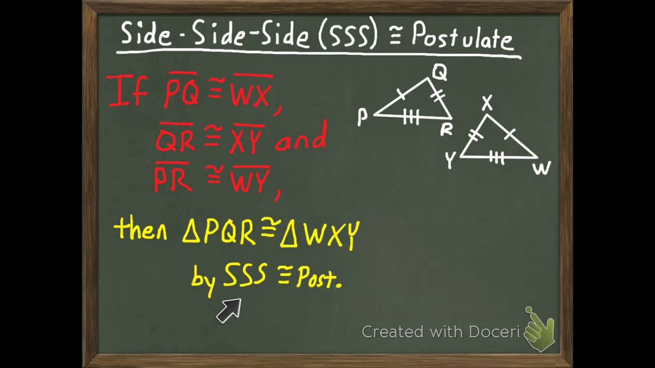 SSS Congruence Postulate