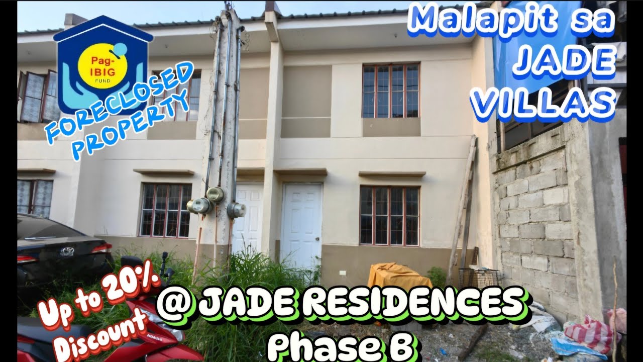 Murang Townhouse @JADE RESIDENCES | PAG-IBIG FORECLOSED PROPERTY