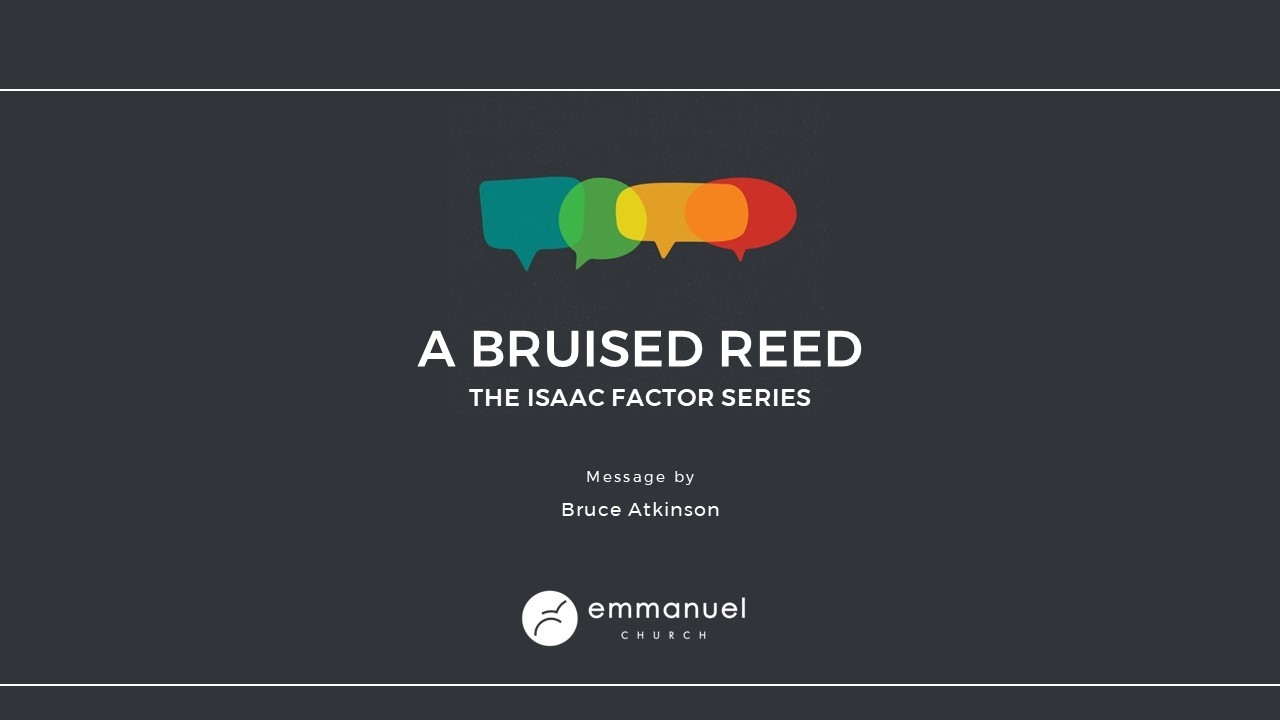 A BRUISED REED (The Isaac Factor Series) - Bruce Atkinson - Sunday 15 March 2026