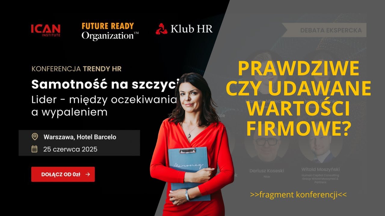 Prawdziwe, żyjące w organizacji wartości  Czy król jest nagi?