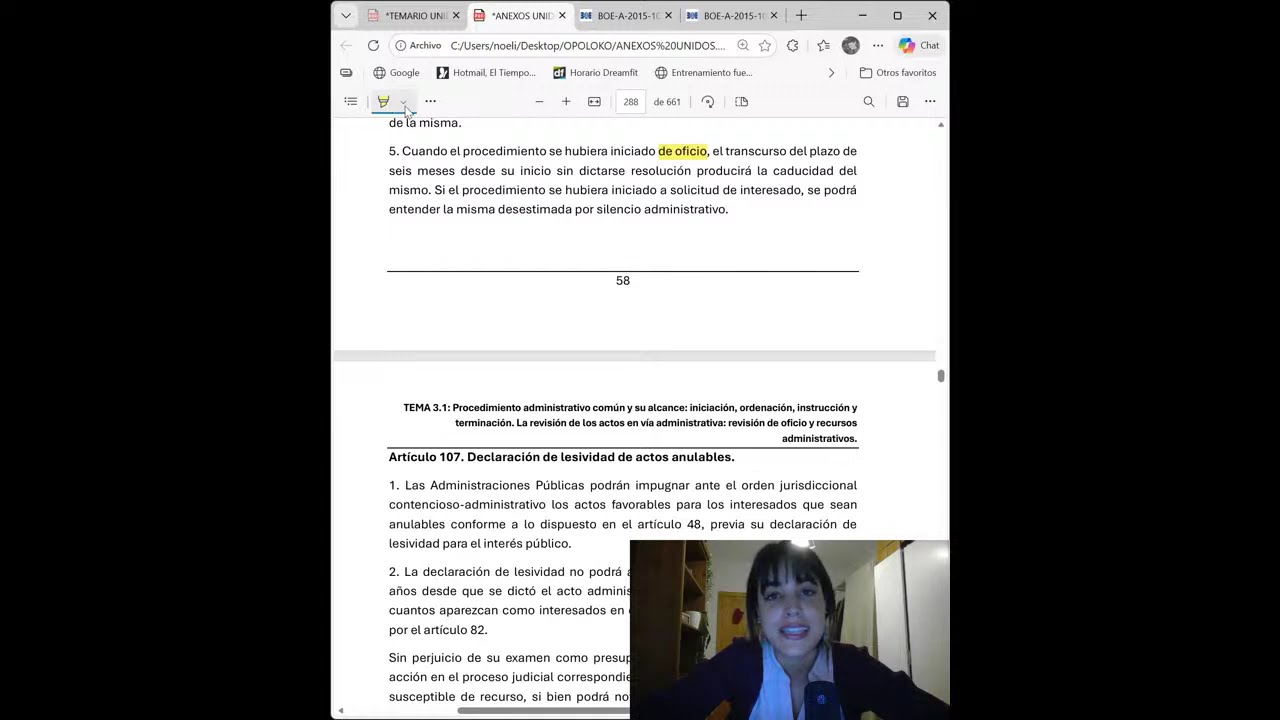 Bloq III: Tema 3.1: De la revisión de los actos en vía administrativa. (Ley 39/2015) (2/2)