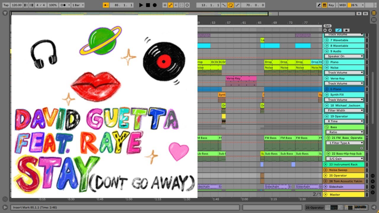 David Guetta feat Raye - Stay (Don't Go Away) (Ableton Remake)