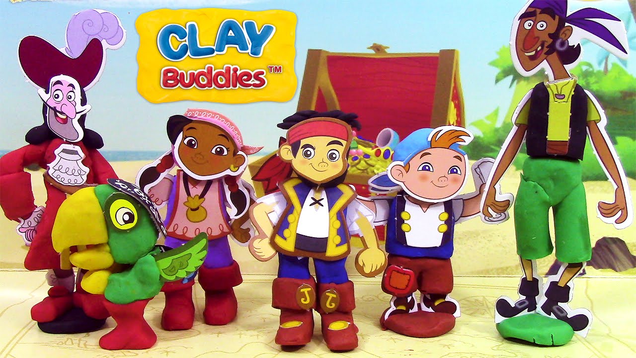 Pâte à modeler Clay Buddies Jake et les Pirates du Pays Imaginaire Neverland Pirates