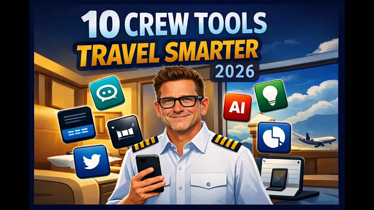 10 Crew Travel Tools I Actually Use, and why you should, too!