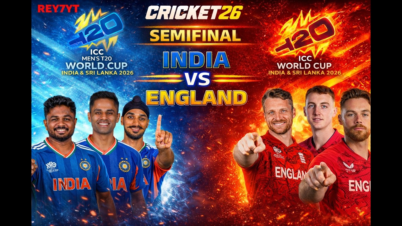 INDIA 🇮🇳 vs ENGLAND 🏴 SEMI FINAL 🔥 | T20 World Cup 2026 High Voltage Match | Cricket 26 |
