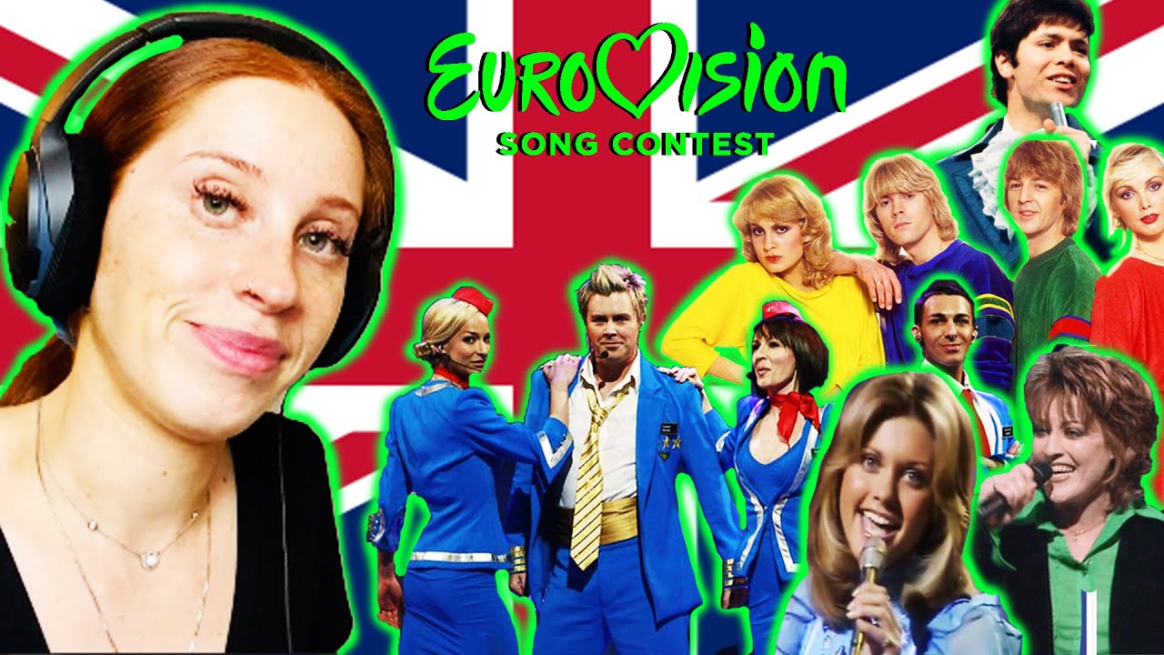 BRITISH GIRL REACTS TO UNITED KINGDOM IN EUROVISION SONG CONTEST 1957-2021