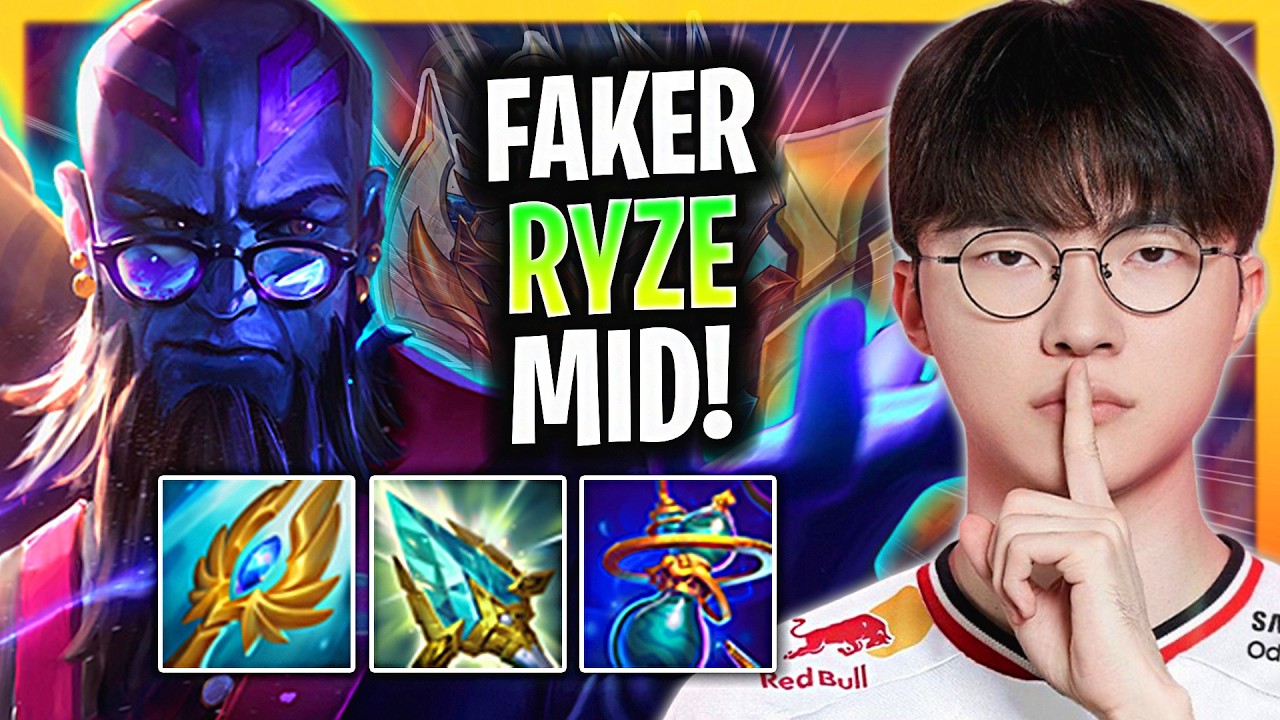 T1 FAKER RYZE MID UNSTOPPABLE! | T1 Faker Plays Ryze Mid Patch 26.5