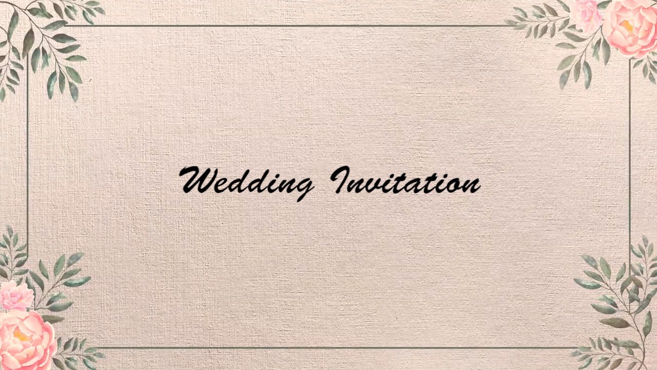 Animated Whatsapp Wedding Invitation Video | Free Wedding invitation video 96 | Free & Blank