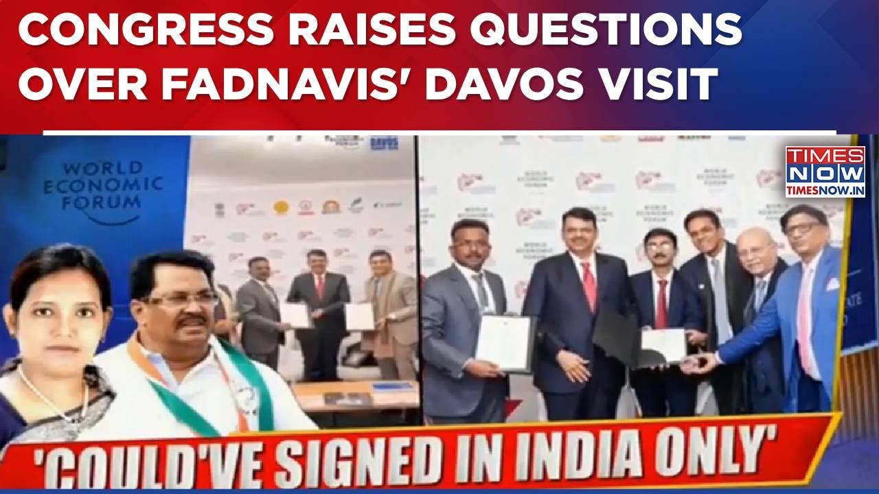Row Over Devendra Fadnavis' Visit To Davos For World Economic Forum As Congress Raises Questions
