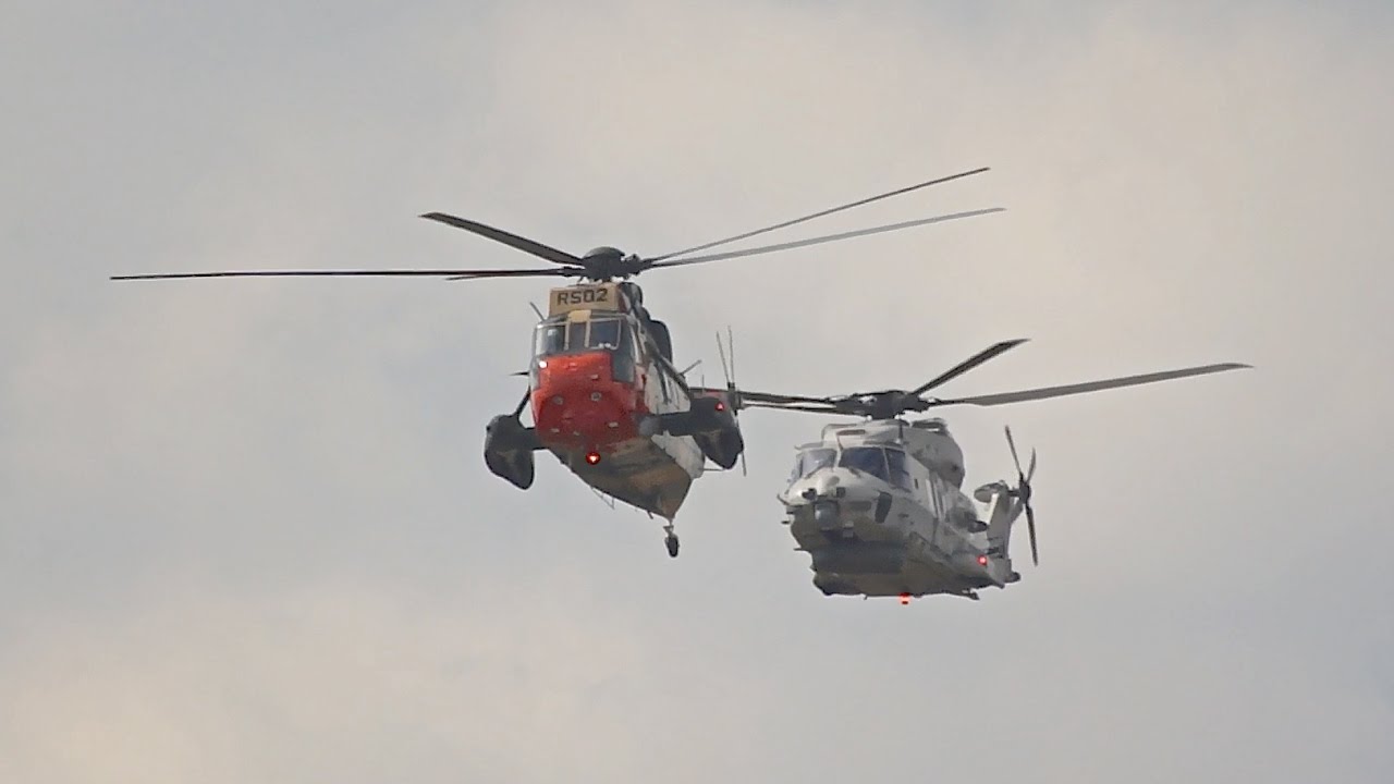 Westland WS-61 Sea King Mk48 and NHI NH-90 NFH Belgian Air Component at Sanicole AirShow 2015