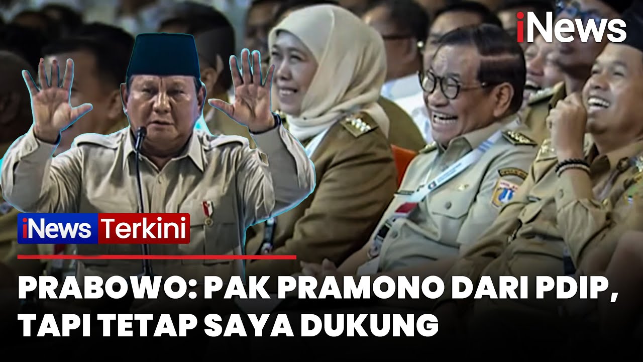 Ngakak! Presiden Prabowo Roasting Pramono, Dedi Mulyadi-Khofifah sampai Tertawa | iNews Terkini