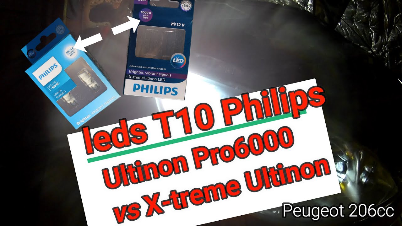 Essai nouvelles leds veilleuses T10 PHILIPS
