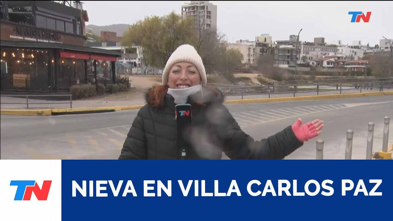 CÓRDOBA | Nieva en Villa Carlos Paz