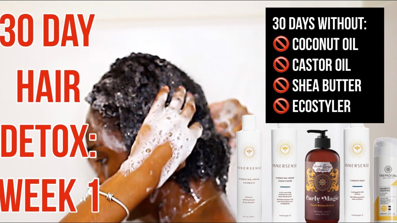 NO OILS, BUTTERS, OR ECOSTYLER!?! | My 30 Day Hair Detox Journey: Week 1 | BEAUTYBYAJ