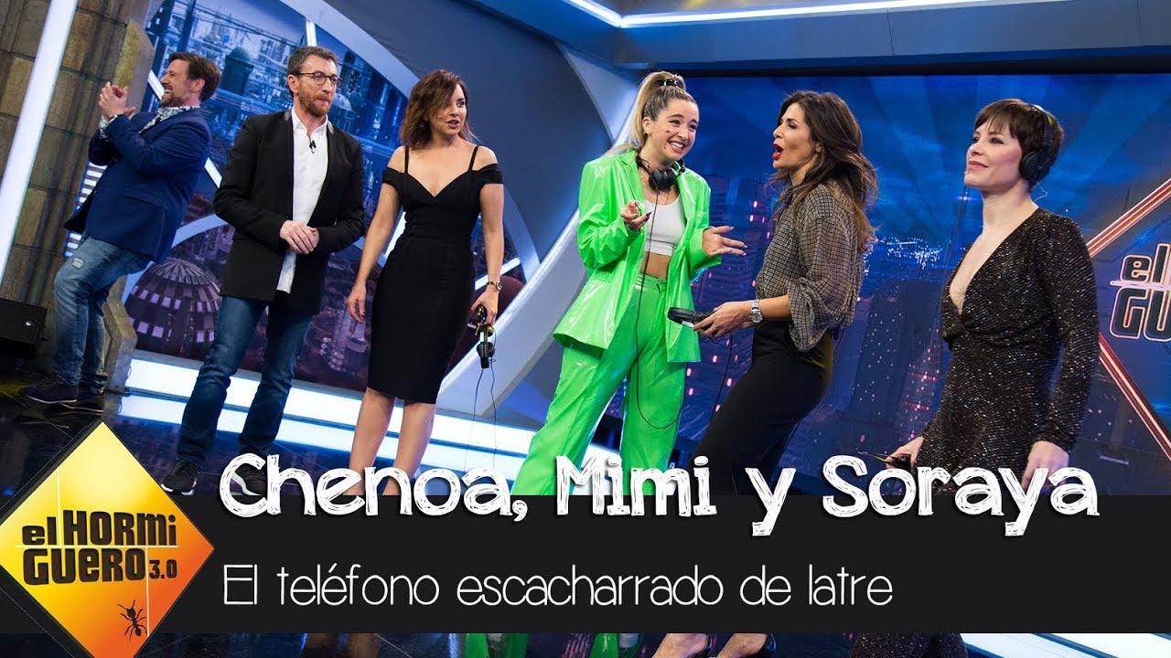 Mimi, Chenoa y Soraya Arnelas juegan al teléfono escacharrado de Carlos Latre - El Hormiguero 3.0