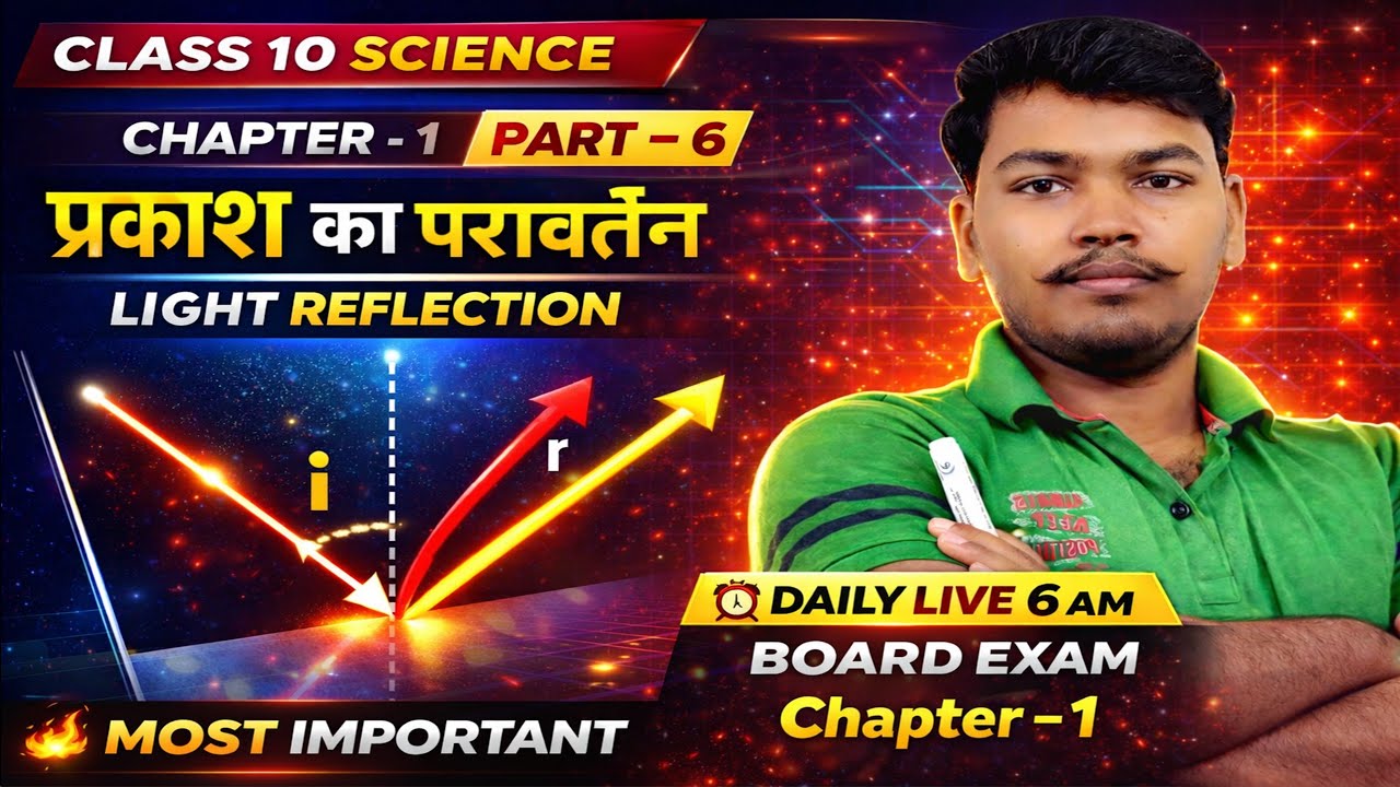 Light Reflection And Refraction Class 10 | Prakash Pravartan Tatha Apvartan Class 10 In Hindi |