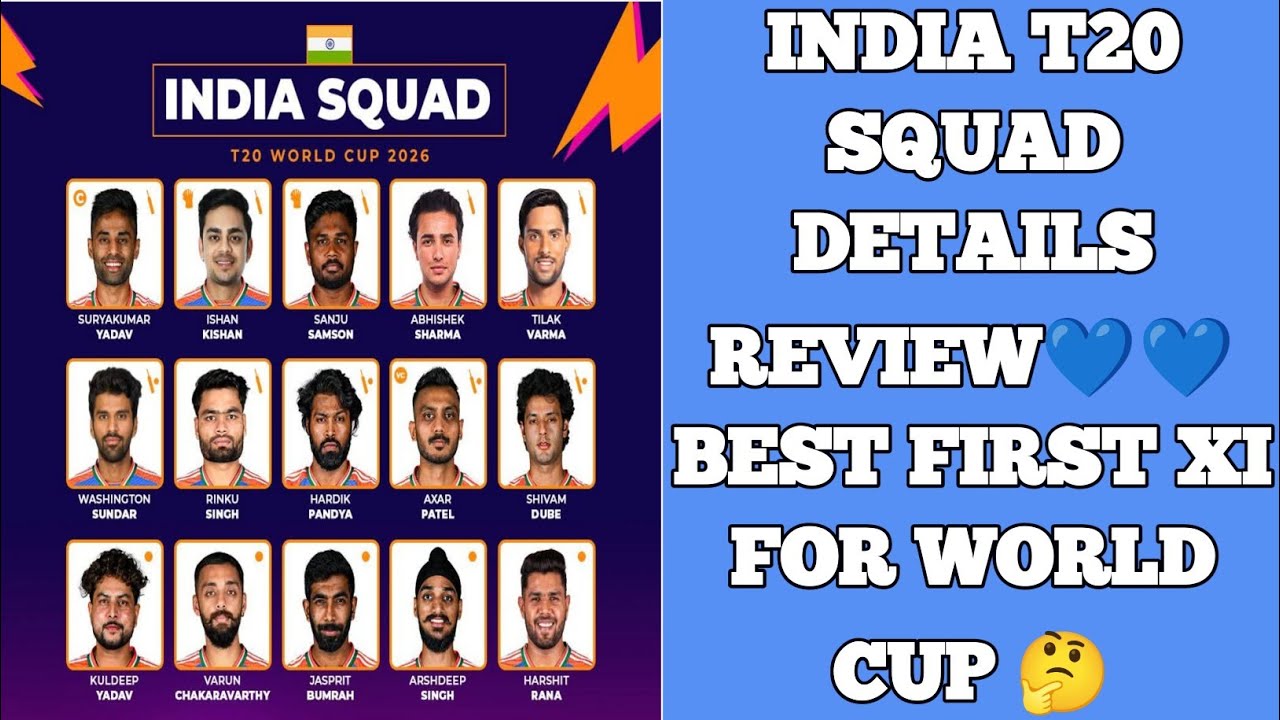 INDIA T20 SQUAD DETAILS REVIEW💙💙BEST FIRST XI FOR WORLD CUP🤔