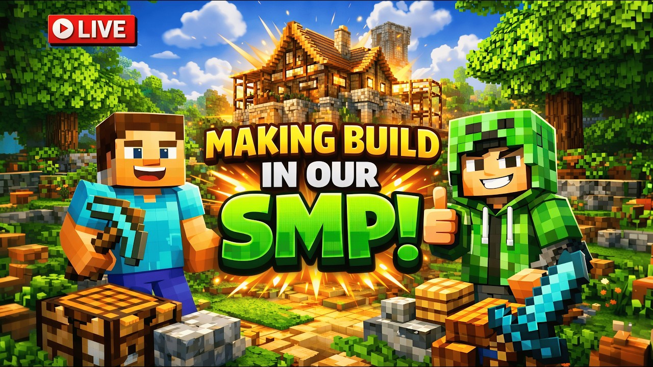 SUNDAY SPECIAL || MAKING BUILDS WITH FRIEND IN OUR SMP || MINECRAFT JAVA EDITION || Demoted Gamer