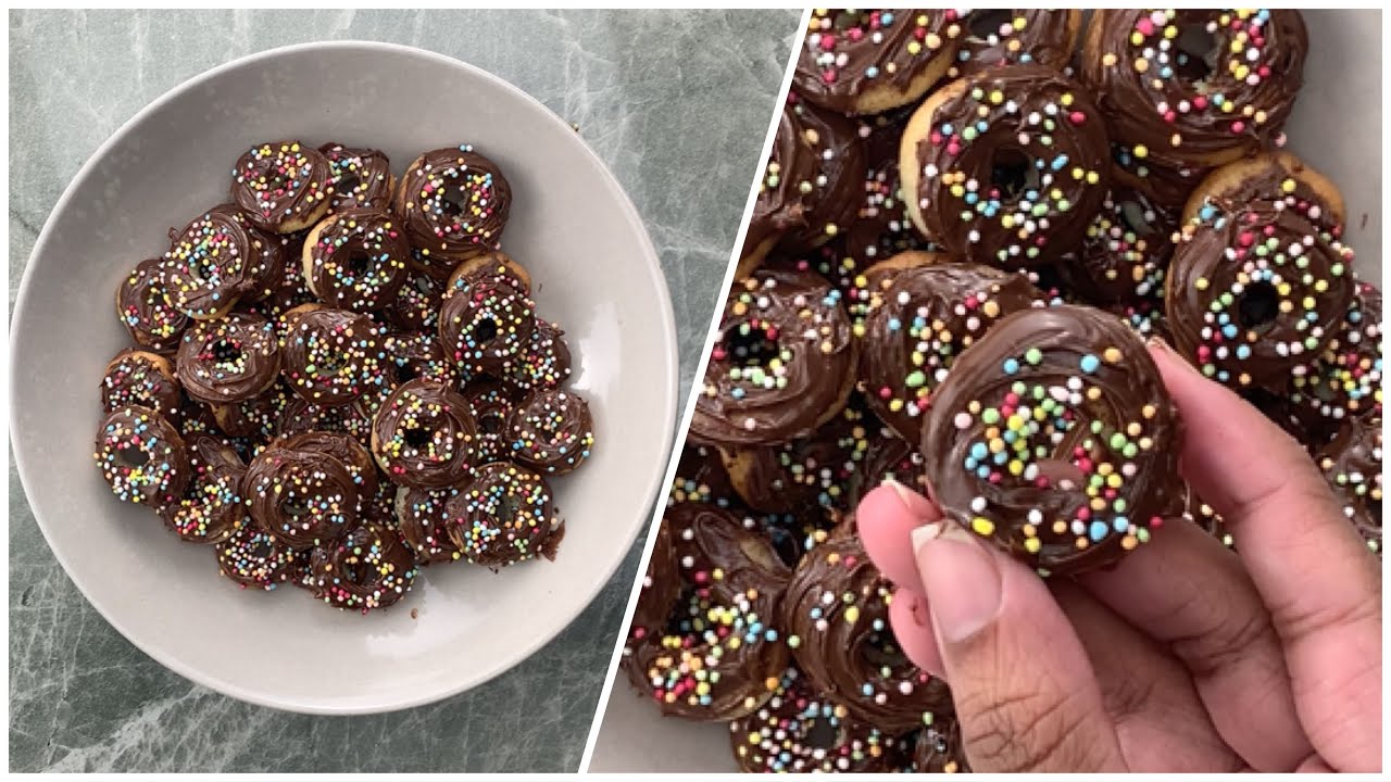 Mini Chocolate Donuts Recipe | Mini Donuts Recipe | MIni Donut Cereal | Juicy Cookin