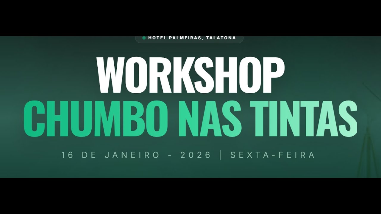 WORKSHOP SOBRE ELIMINAÇÃO DE CHUMBO NAS TINTAS - VIDEO OFICIAL