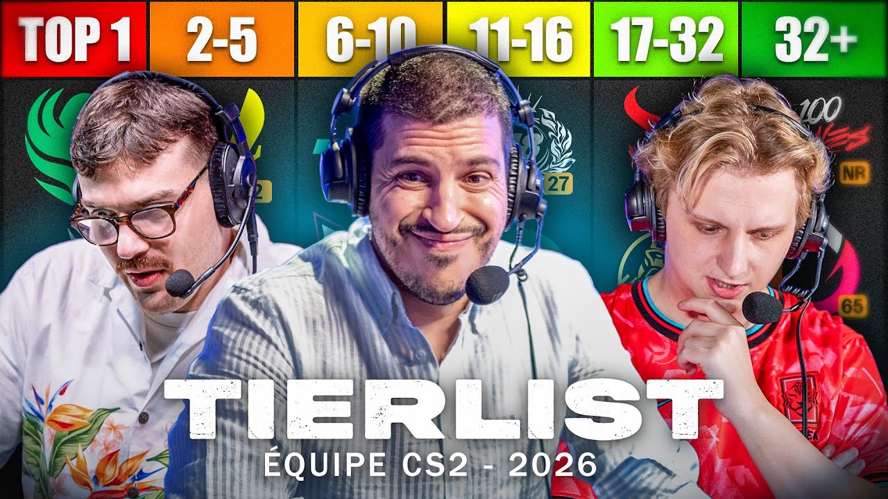 TIERLIST ÉQUIPE CS2 2026