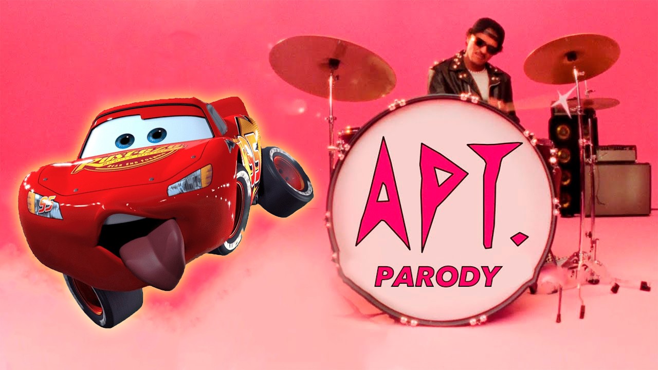TOP Cars Lightning McQueen - ROS&Eacute; & Bruno Mars - APT.(Cars) Top Parody Cover