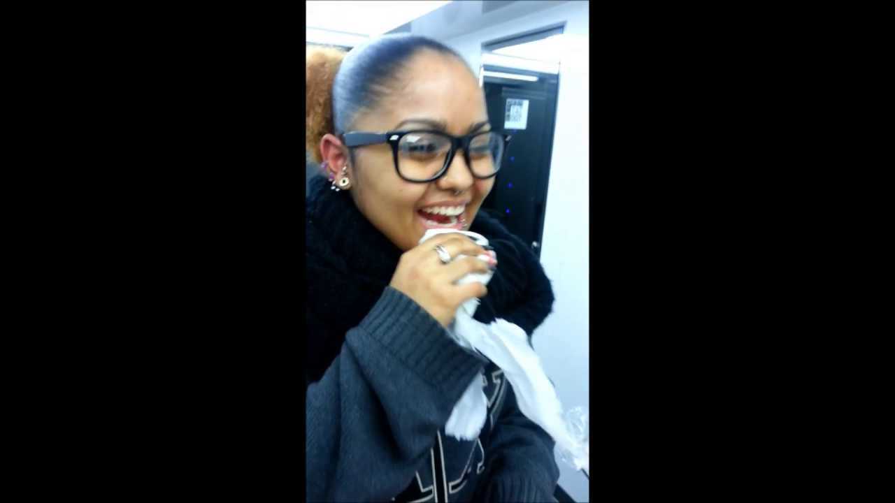 Ereika Gets Snake Eyes Piercing