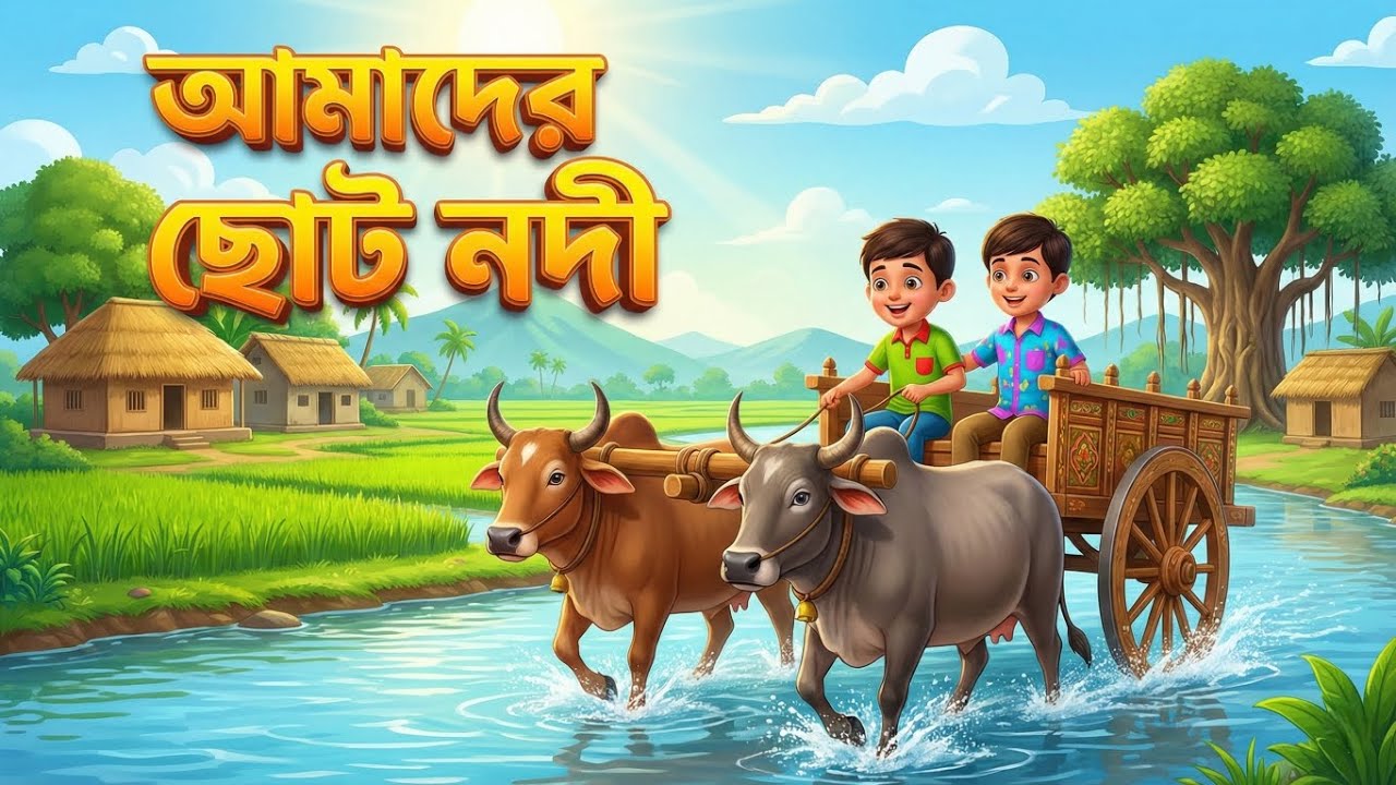 আমাদের ছোট নদী - Amader Choto Nodi | 3D Animation Bengali Kids Rhymes | Popular Bangla Chora