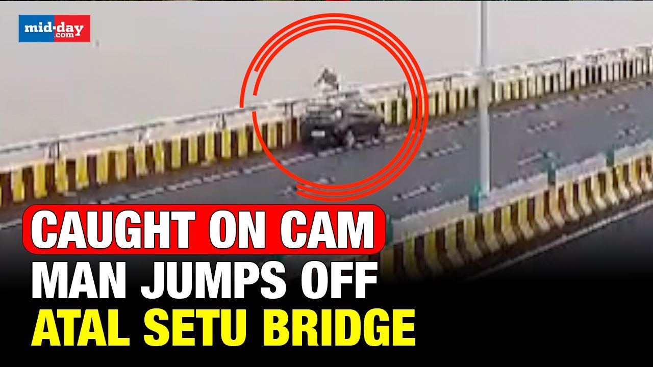 WATCH: 38 year old engineer jumps off Atal Setu bridge, search operation underway