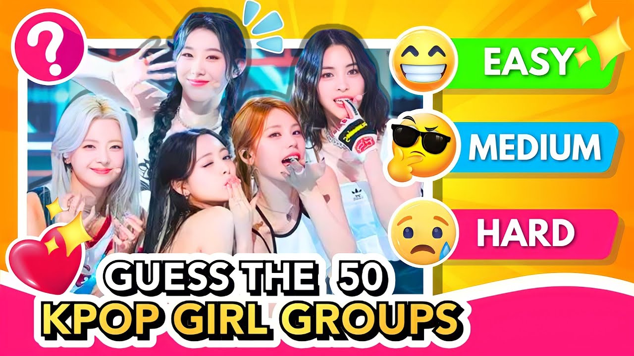 CAN YOU NAME THESE 50 KPOP GIRL GROUPS? |  KPOP GAMES 2024 | KPOP QUIZ TRIVIA
