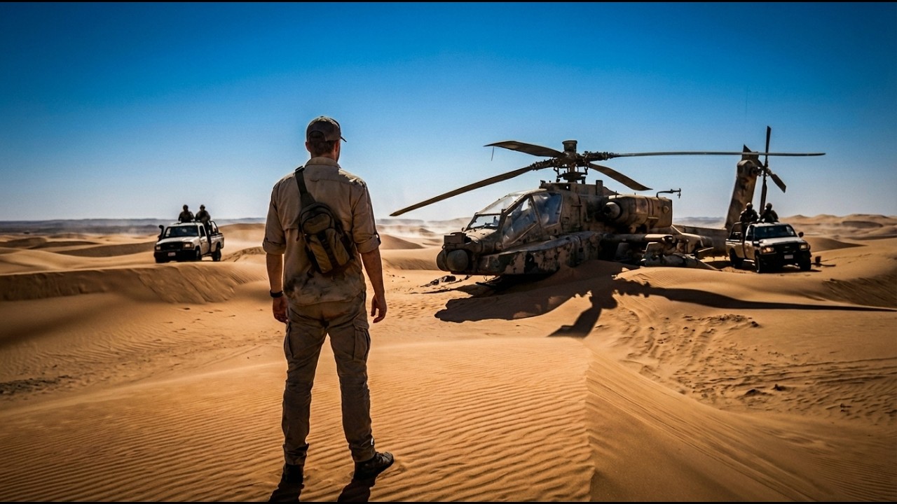 Abandoned AH-64 Apache — Desert Restoration