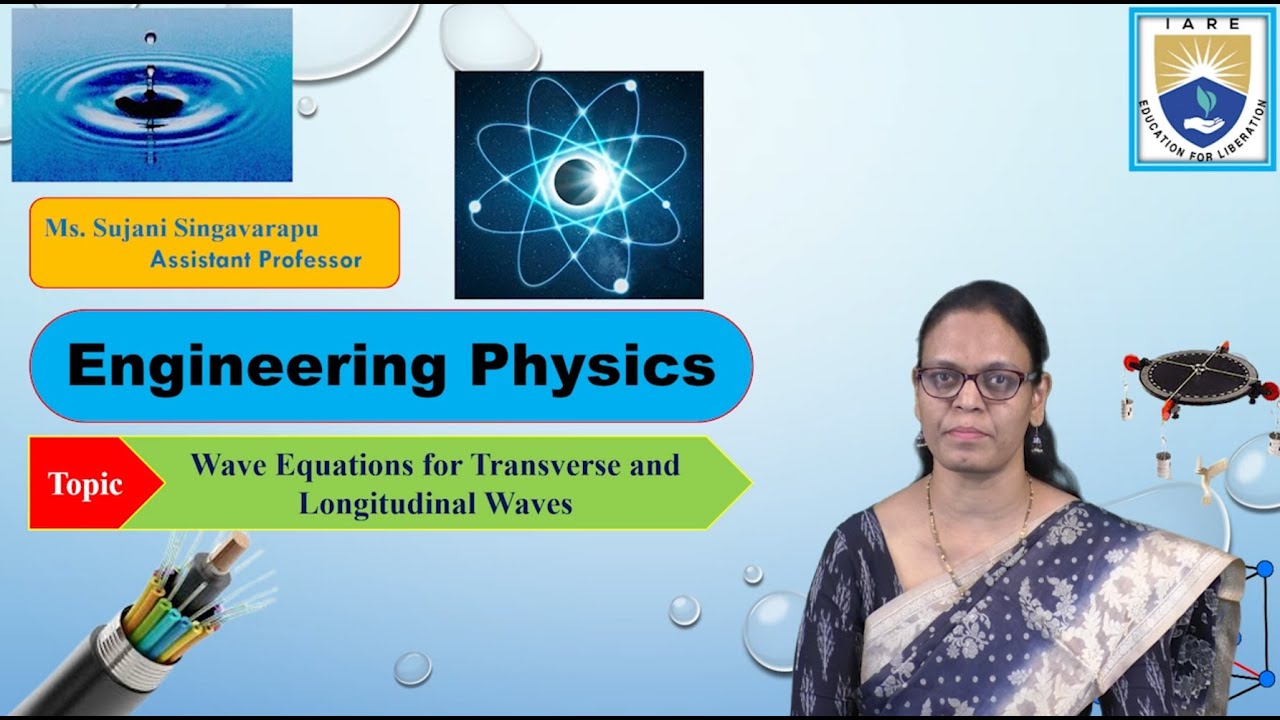 Wave Equations for Transverse and Longitudinal Waves by Ms. Sujani Singavarapu