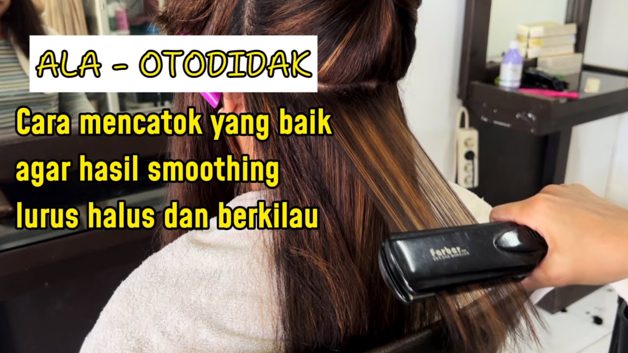 Cara mencatok rambut yang baik ala otodidak agar hasil lurus halus dan berkilau
