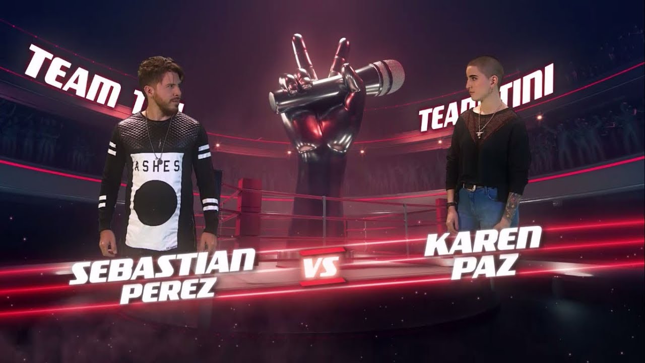 ¡Tini Stoessel y Carlos Vives coachean a Karen Paz y Sebastián Pérez! - La Voz Argentina 2018