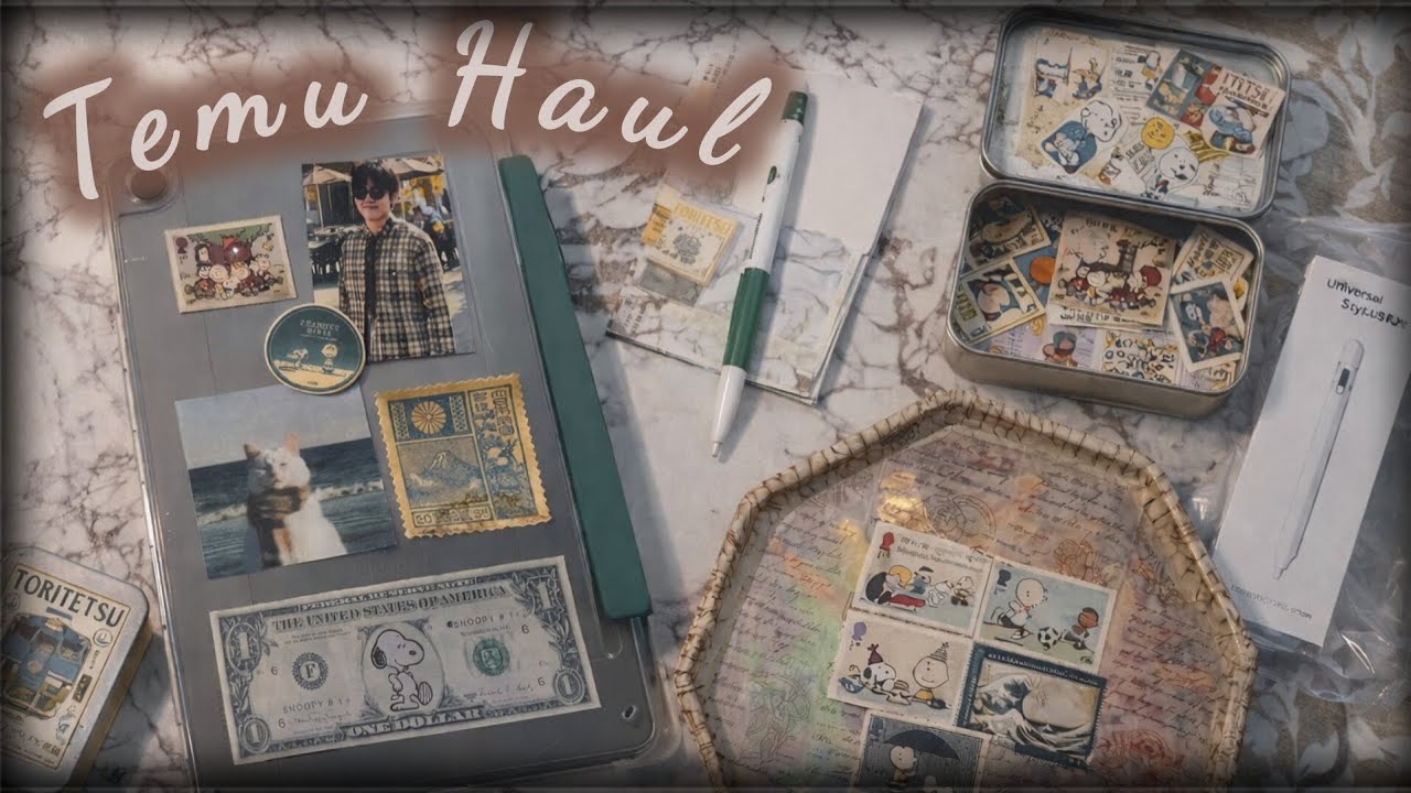 Temu Haul Unboxing 💚 New Tablet Cover | Best Pen for Samsung Tablet!