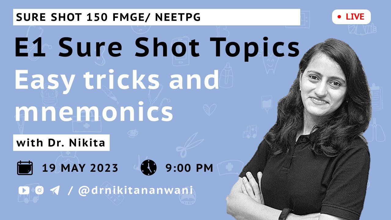 FMGE Sure shot 150 by Dr. Nikita Nanwani - E1