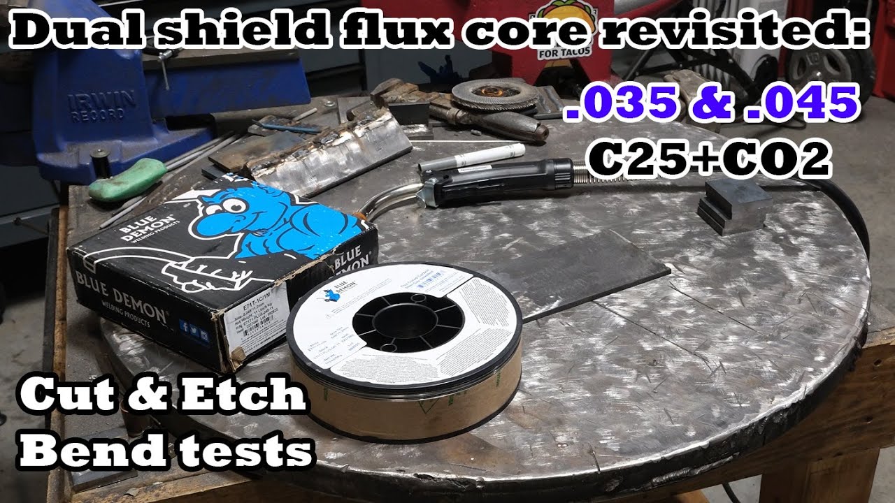 Dual shield revisited:  More tests with .035, .045, different shielding gases, and more