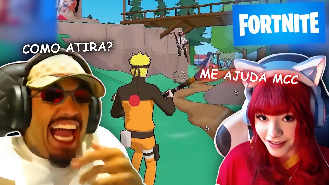 SNOPEY E DINHA JOGANDO FORTNITE