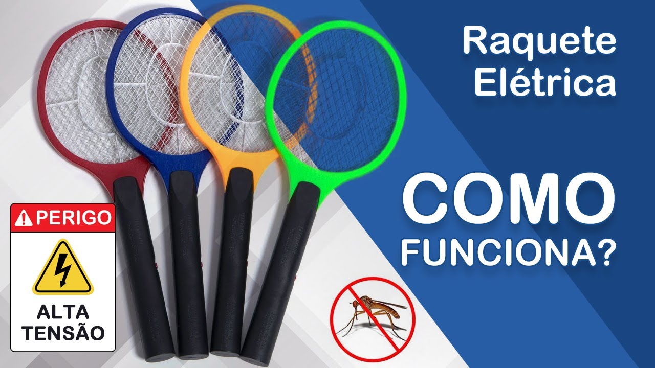Como funciona uma raquete elétrica que mata mosquitos.
