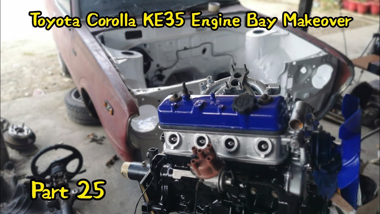 Toyota Corolla KE35 Engine Bay Makeover Part 25