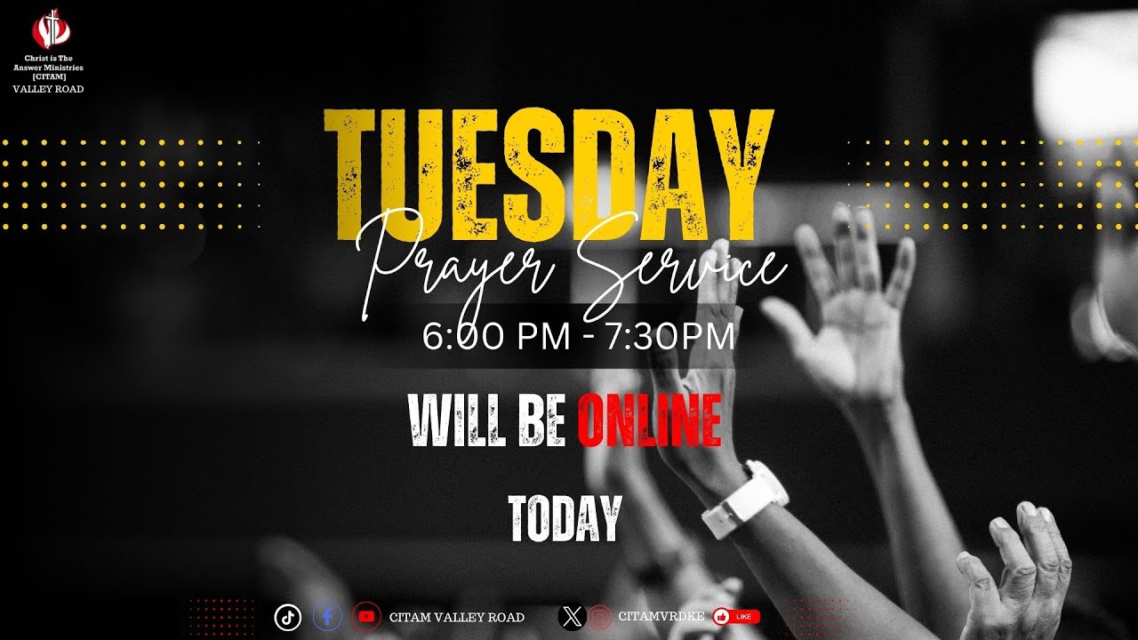 TUESDAY PRAYER SERVICE II 6TH JAN 2026