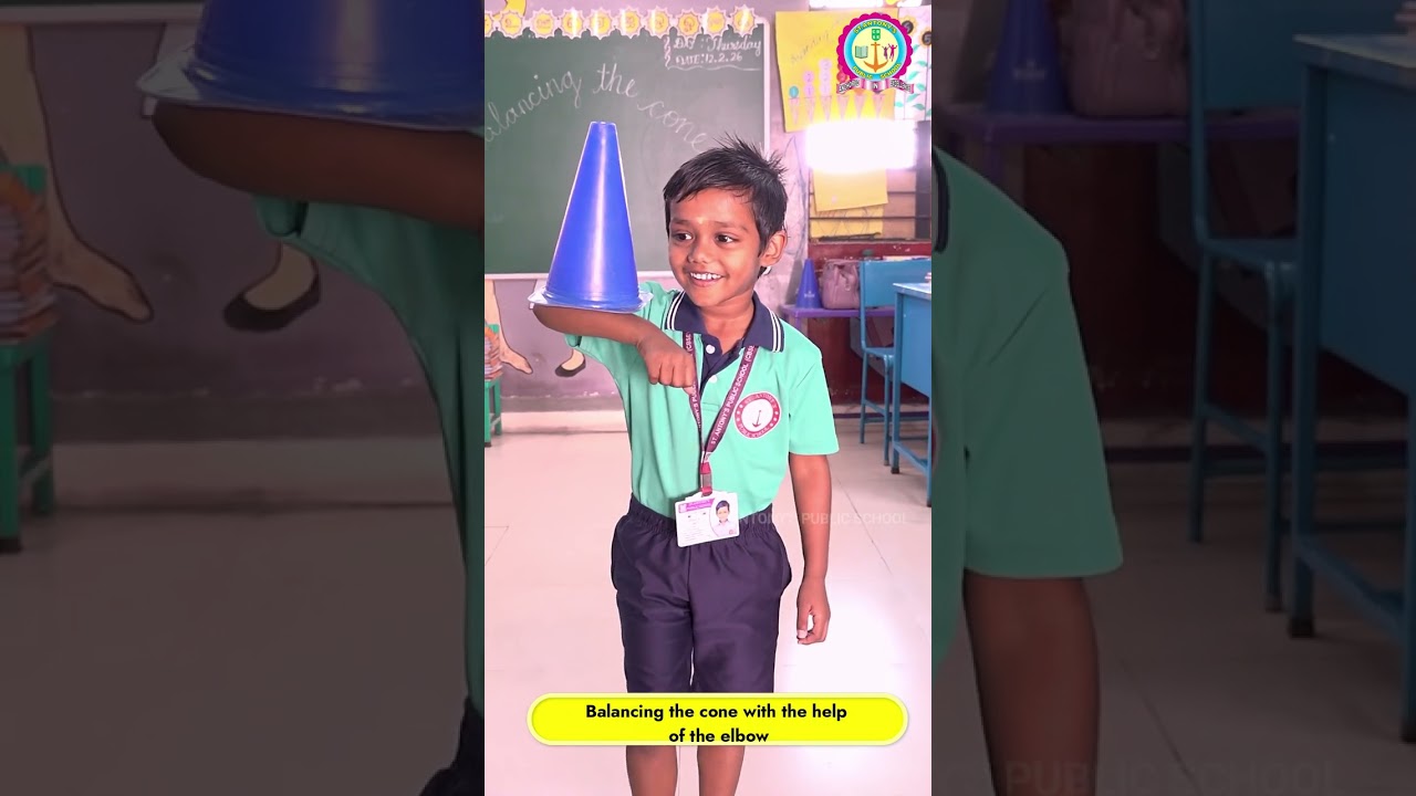 🎉 St. Antony’s Public School || CONE ACTIVITY || UKG -  KIDS