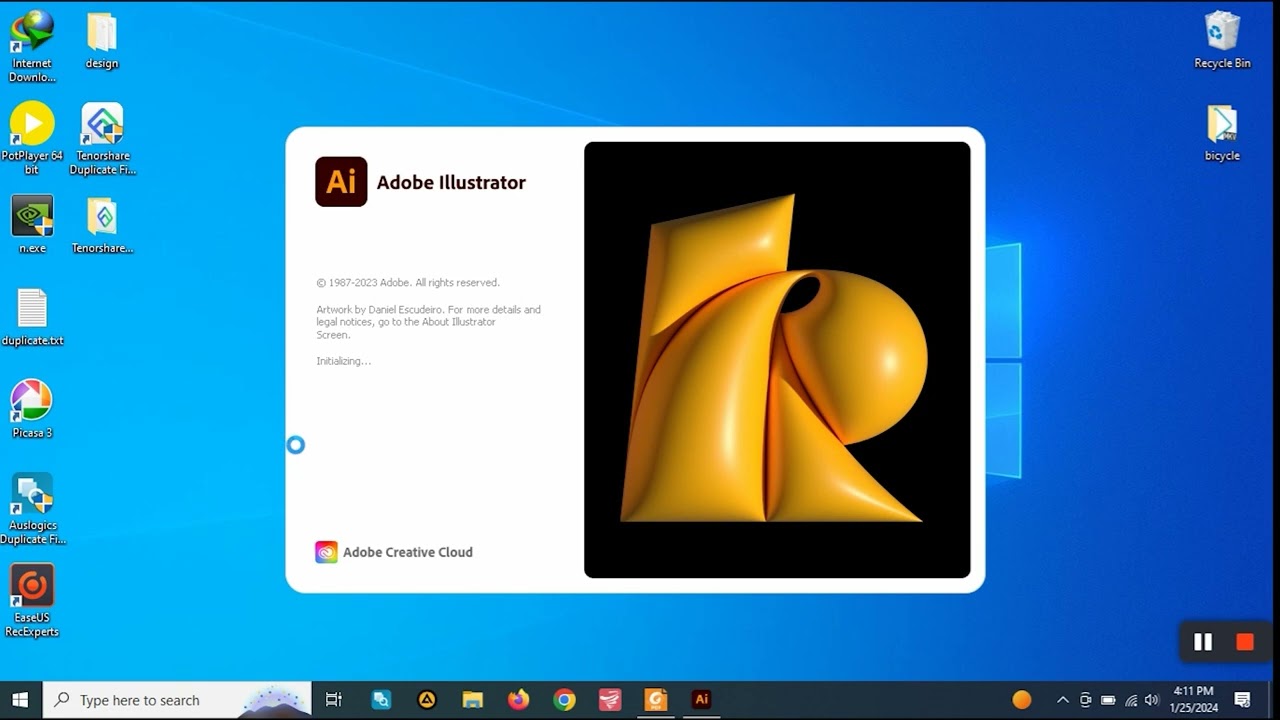 How to solve illustrator exe - system error 