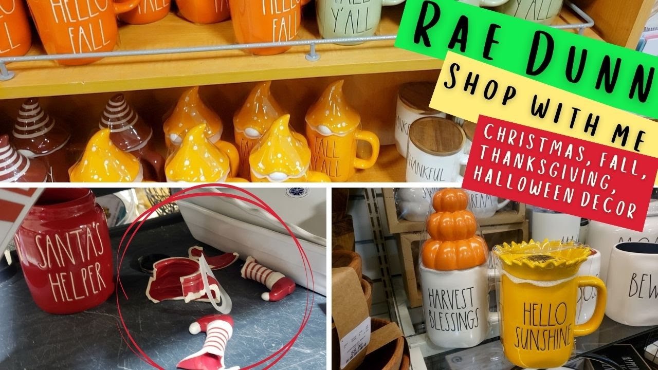 RAE DUNN 2021 Holiday Decor - Christmas, Fall, Halloween, Thanksgiving mugs, decor - hunt & haul