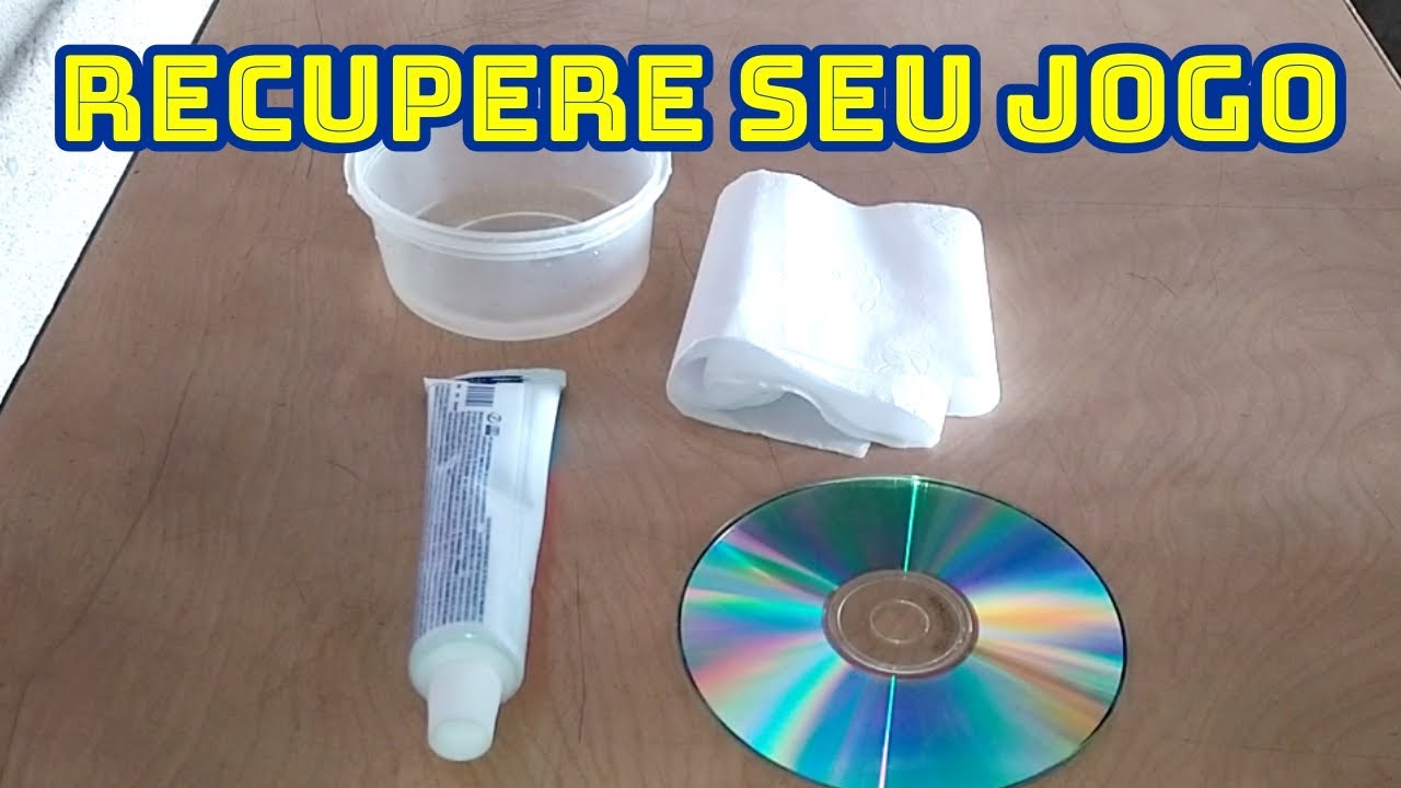 Como LIMPAR e RESTAURAR mídias (jogos, cd, dvd) ARRANHADAS, Danificadas / Tutorial