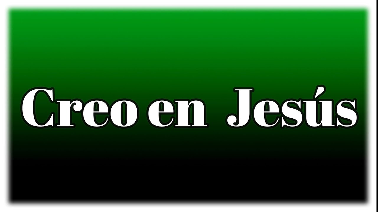 Creo En Jesús. Canto música, letra y acordes para cantar en misa con un arreglo bonito.